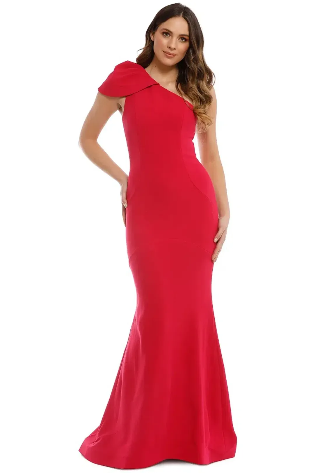 Rebecca Vallance Poppy Gown in Red Size 8 for rent on The Volte - main image