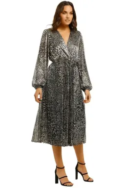 Rebecca Vallance Vienna Midi Dress in Gold Size 10 for rent on The Volte - image 1