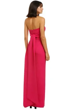 Rebecca Vallance Natalia Tie Gown in Magenta Size 10 for rent on The Volte - image 3