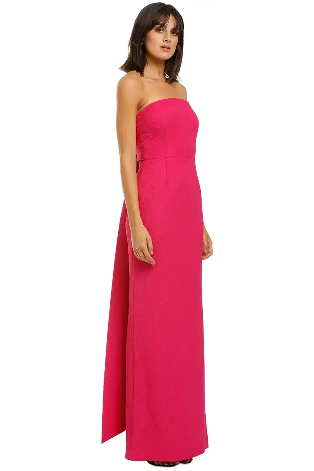Rebecca Vallance Natalia Tie Gown in Magenta Size 10 for rent on The Volte - main image