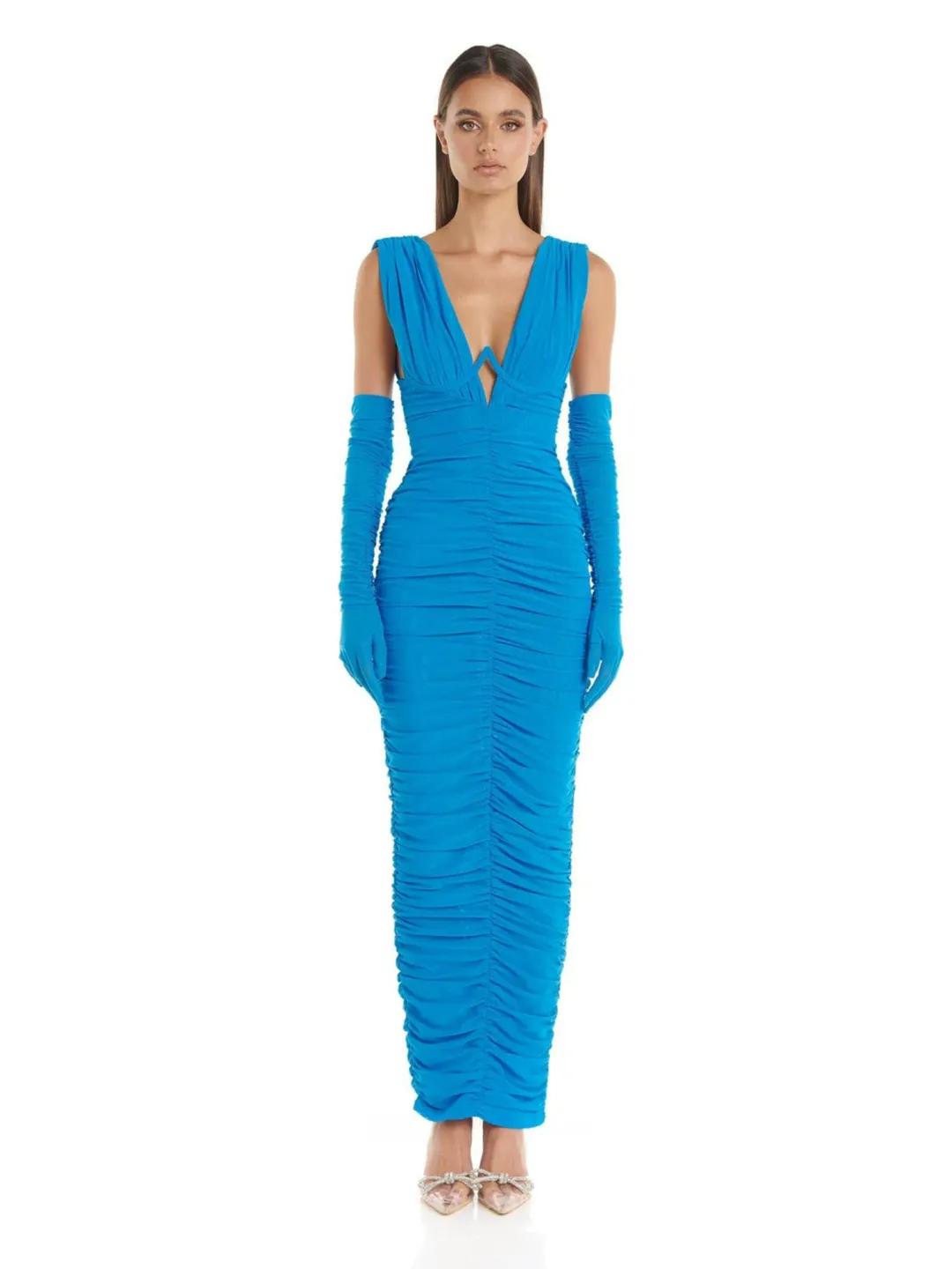 Eliya The Label Anna Dress Blue Size AU 6 for rent on The Volte - main image