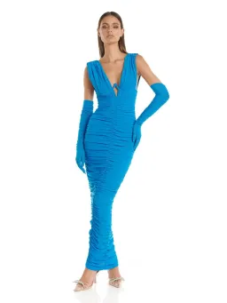 Eliya The Label Anna Dress Blue Size AU 6 for rent on The Volte - image 1