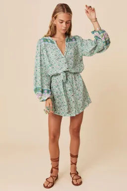 Spell Sienna Tunic Dress Green Size XL/AU 14 for rent on The Volte - image 2