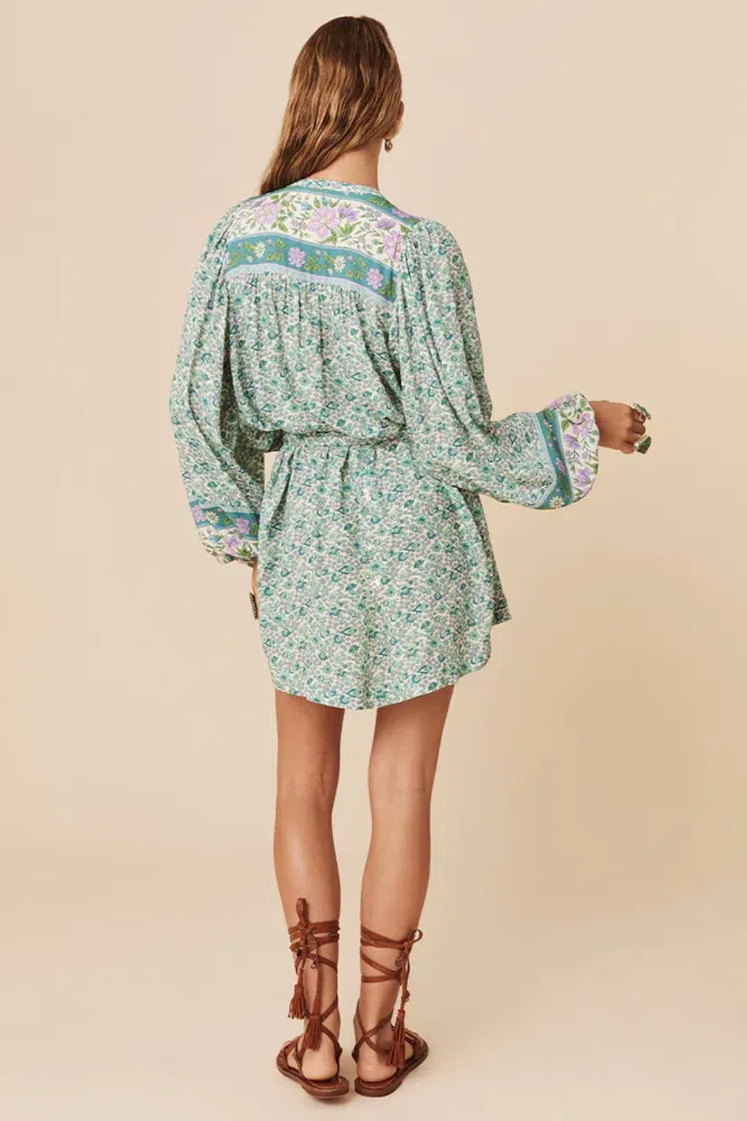Spell Sienna Tunic Dress Green Size XL/AU 14 for rent on The Volte - main image