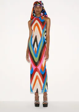 Emilio Pucci Printed Maxi Dress Multi Size S/Au 8 for rent on The Volte - image 1