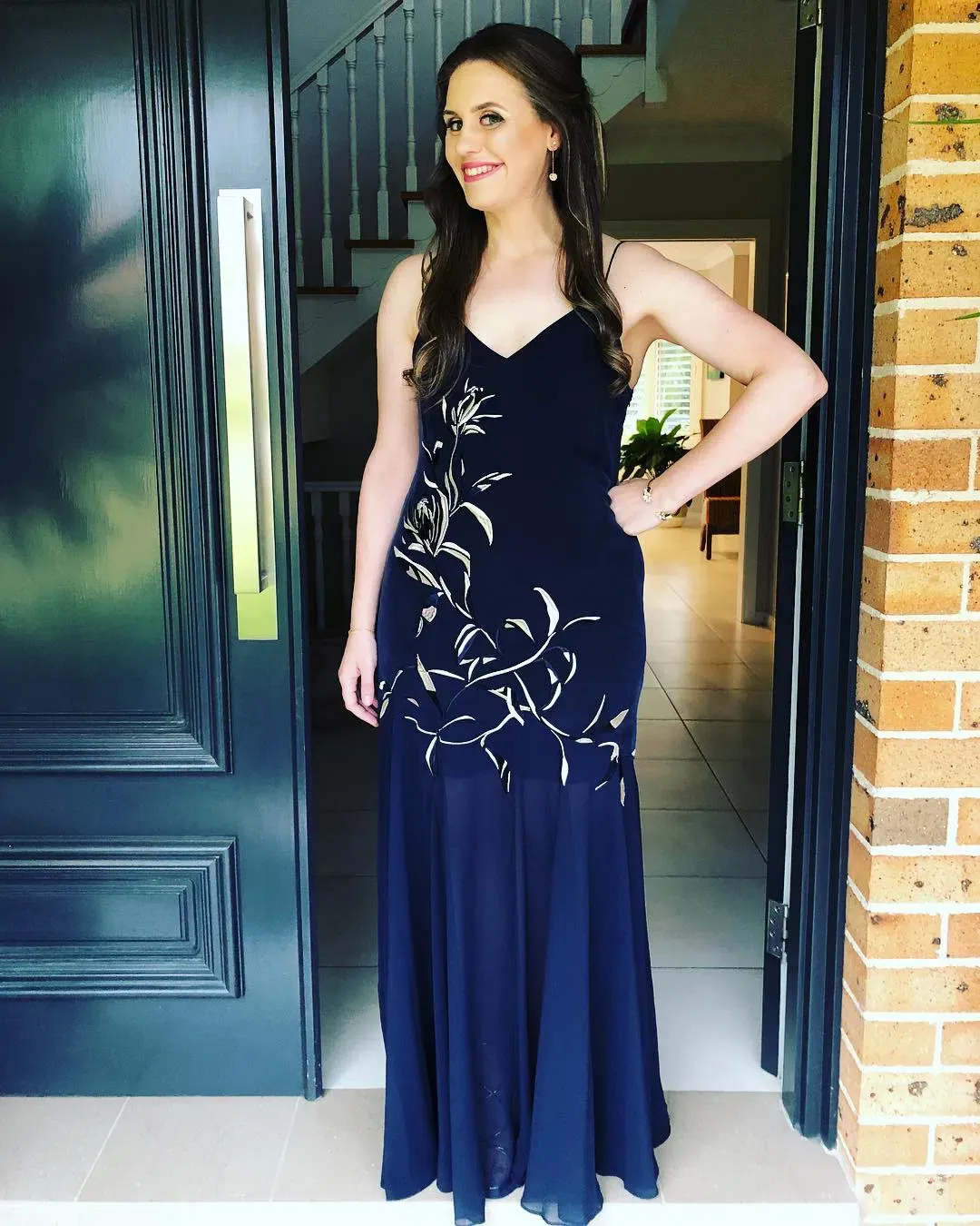 Sass and Bide Nature Games Dress Navy Size 14 for rent on The Volte - main image