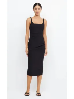 Bec & Bridge Be Mine Square Neck Midi Dress Black Size AU 6 for rent on The Volte - image 1