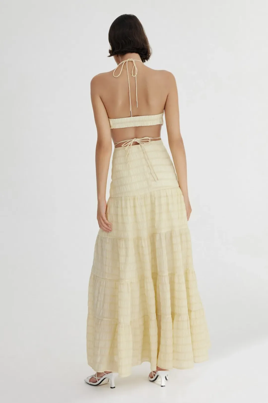 Significant Other Sophie Maxi Dress in Sunflower Check Size S / AU 8 for rent on The Volte - main image
