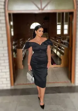 Rachel Gilbert Frey Midi Dress Black 5/AU16 for rent on The Volte - image 1