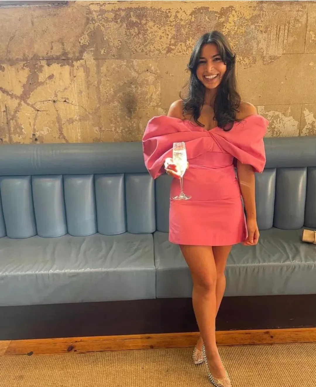 Rachel Gilbert Xavier Mini Dress Pink Size 3 / AU 12 for rent on The Volte - main image