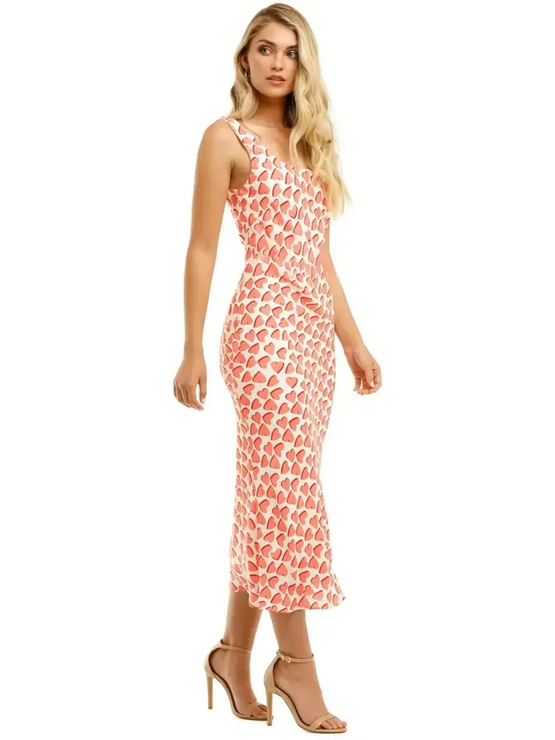 Rebecca Vallance Hotel Beau Slip Dress Pink Print Size AU 6 for rent on The Volte - main image