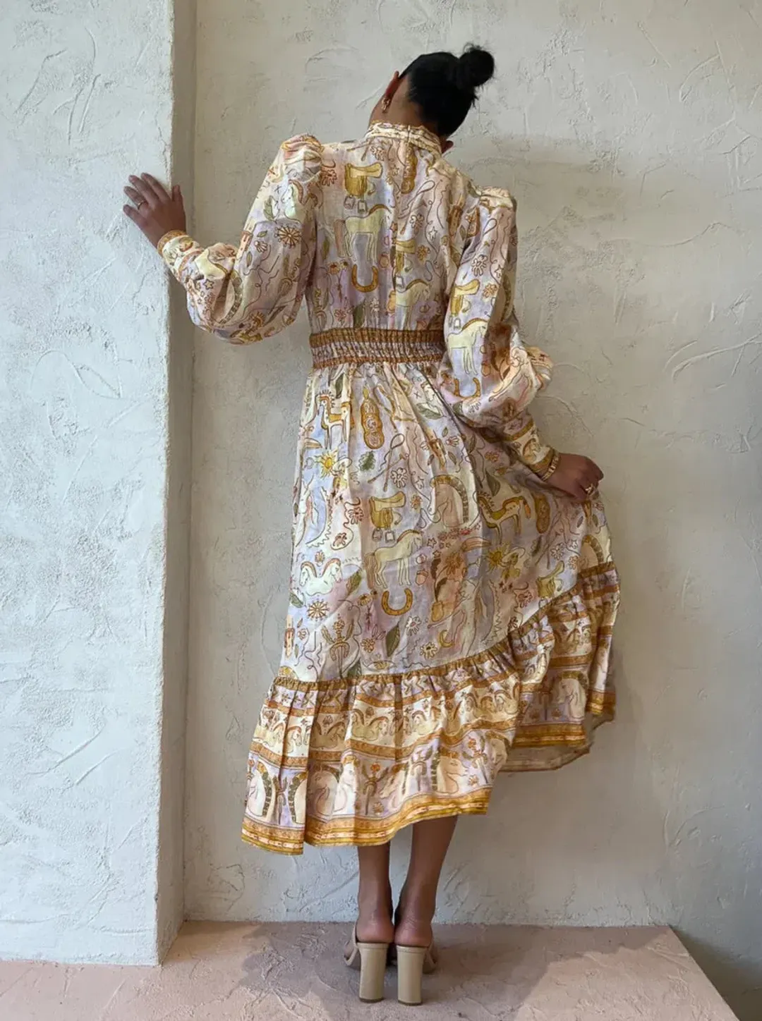 Alemais Solitaire Dress Watercolour Size AU 6 for rent on The Volte - main image