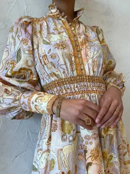 Alemais Solitaire Dress Watercolour Size AU 6 for rent on The Volte - image 5
