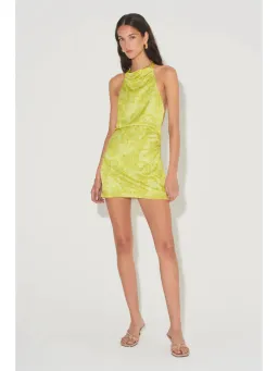 Hansen & Gretel Tenzing Mini Dress Paradise Green Size AU 6 for rent on The Volte - image 1