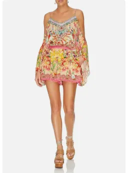 Camilla Franks Drop Shoulder Playsuit Kimono Kisses Size S / AU 10 for rent on The Volte - image 3