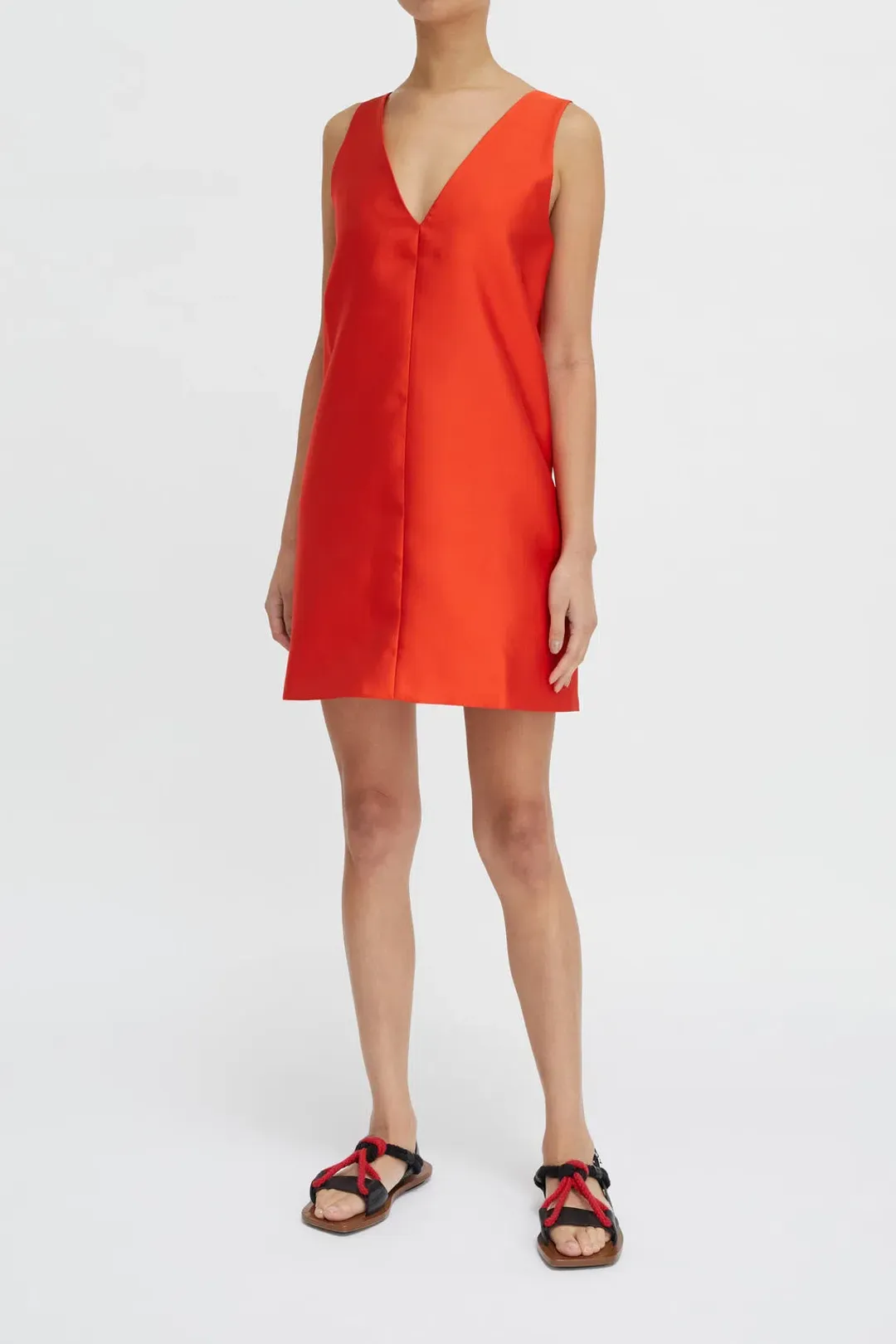 Lee Mathews Penny Mini Dress Crimson Size 12 for rent on The Volte - main image