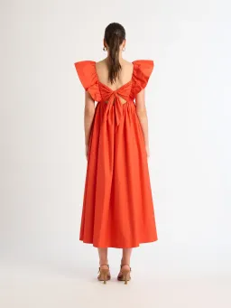 Sheike Bermuda Maxi Dress Orange Size 19 for rent on The Volte - image 3