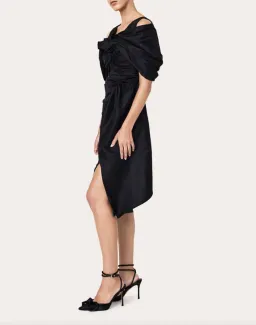Rachel Gilbert Riccardo Midi Dress Black Size 4 / AU 14 for rent on The Volte - image 2