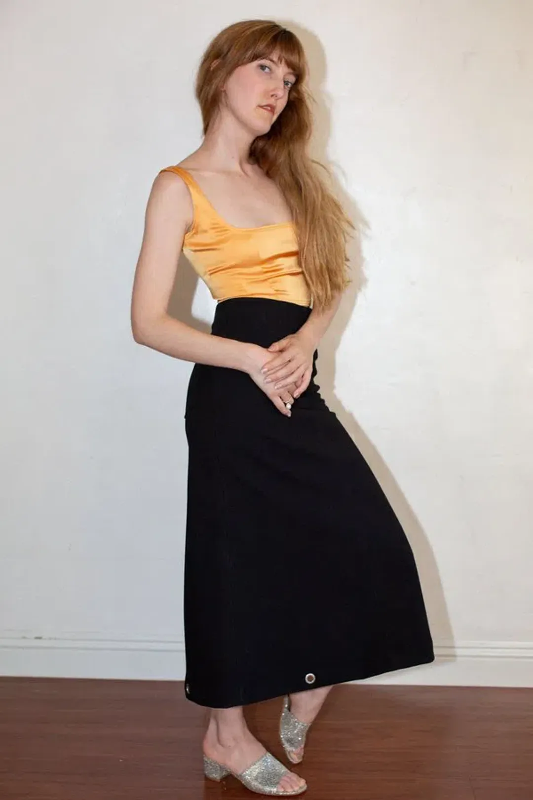Paris Georgia Marnie Top & Trousers Set Marigold Size L / AU 12 for rent on The Volte - main image
