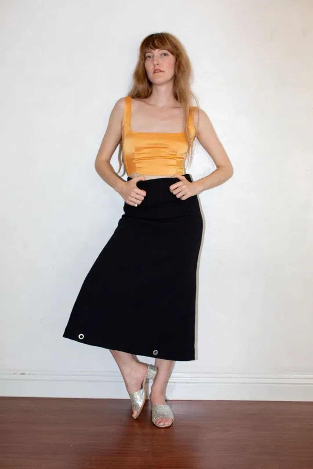 Paris Georgia Marnie Top & Trousers Set Marigold Size L / AU 12 for rent on The Volte - main image