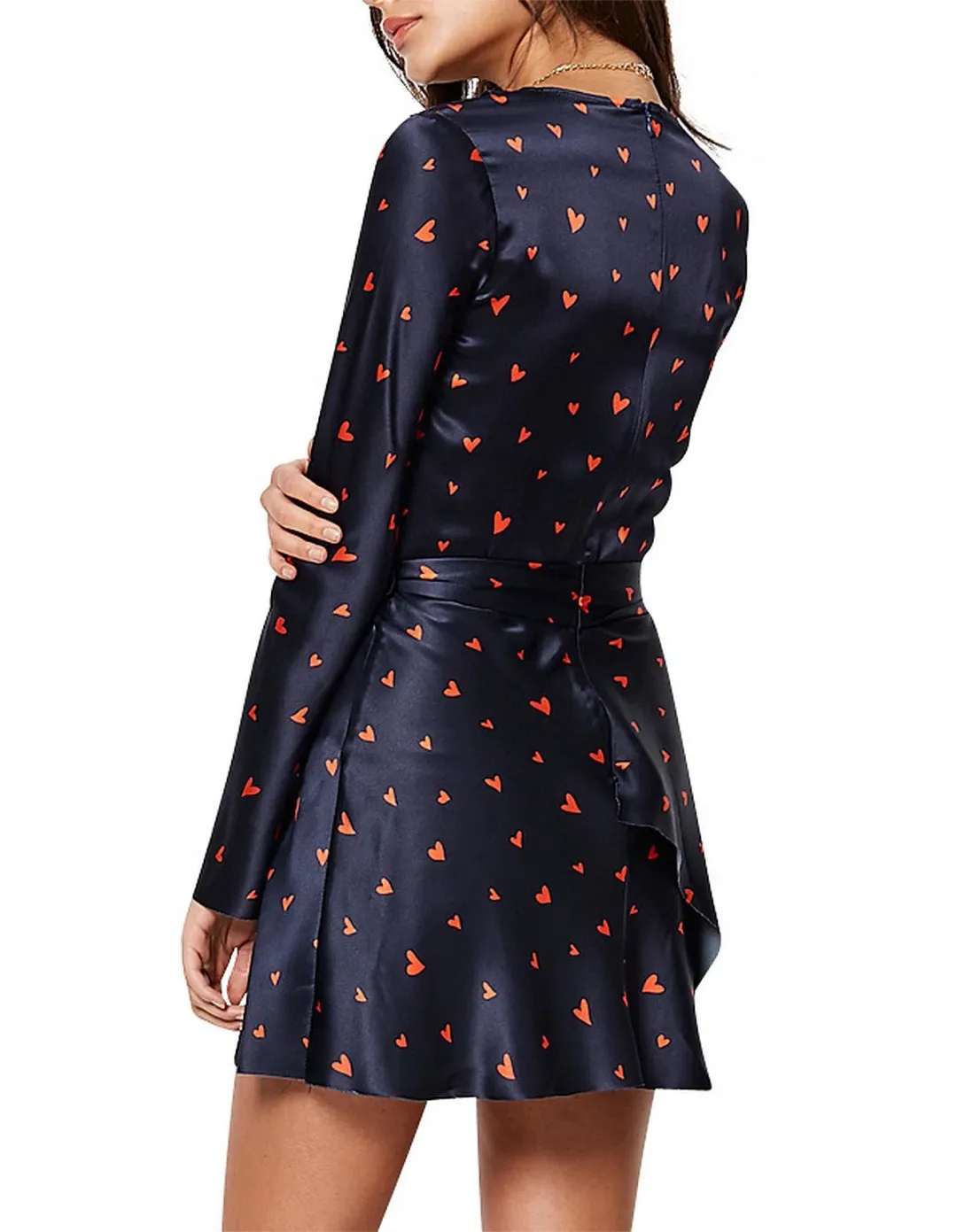 Bec & Bridge Love Spell Mini Dress Navy Red Size 10 for rent on The Volte - main image