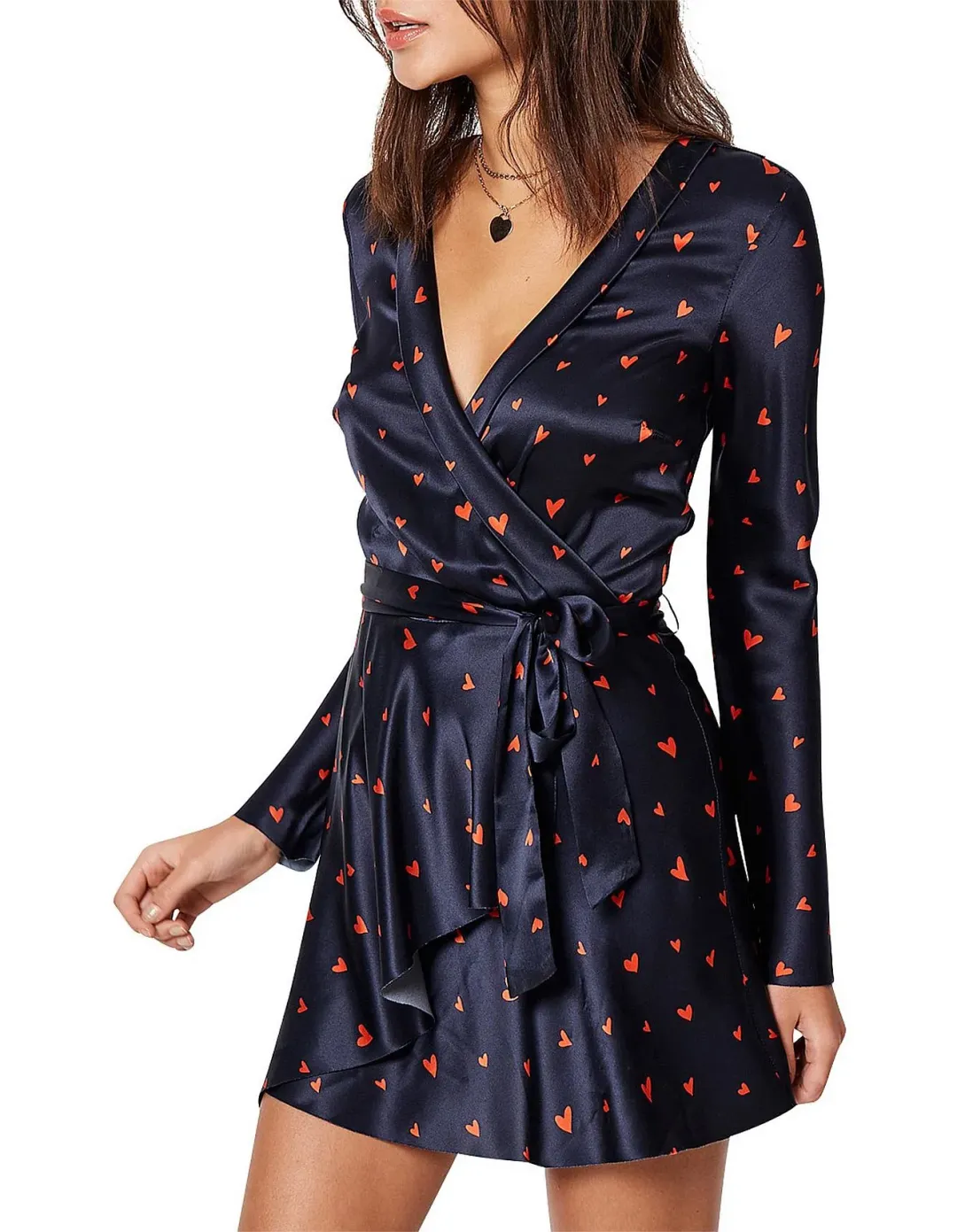 Bec & Bridge Love Spell Mini Dress Navy Red Size 10 for rent on The Volte - main image