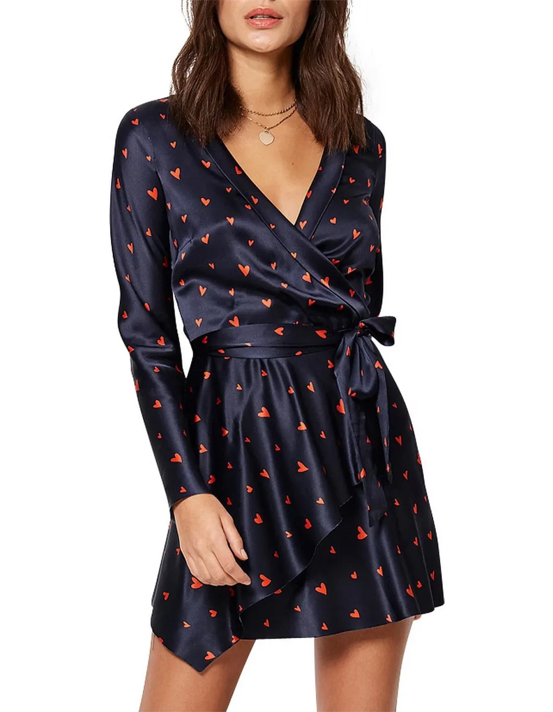 Bec & Bridge Love Spell Mini Dress Navy Red Size 10 for rent on The Volte - main image