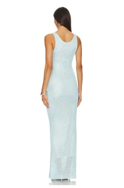 Asta Resort Ana Maxi Dress Blue Sequin Size XS / AU 6 for rent on The Volte - image 3