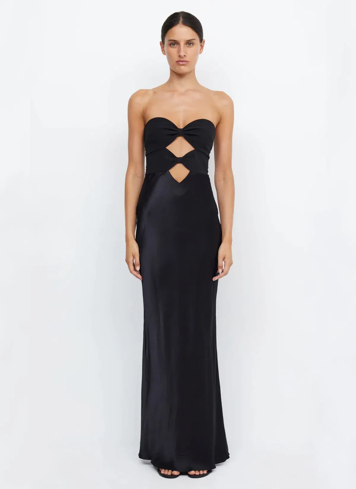 Bec & Bridge Halle Strapless Dress Black Size 8 for rent on The Volte - main image