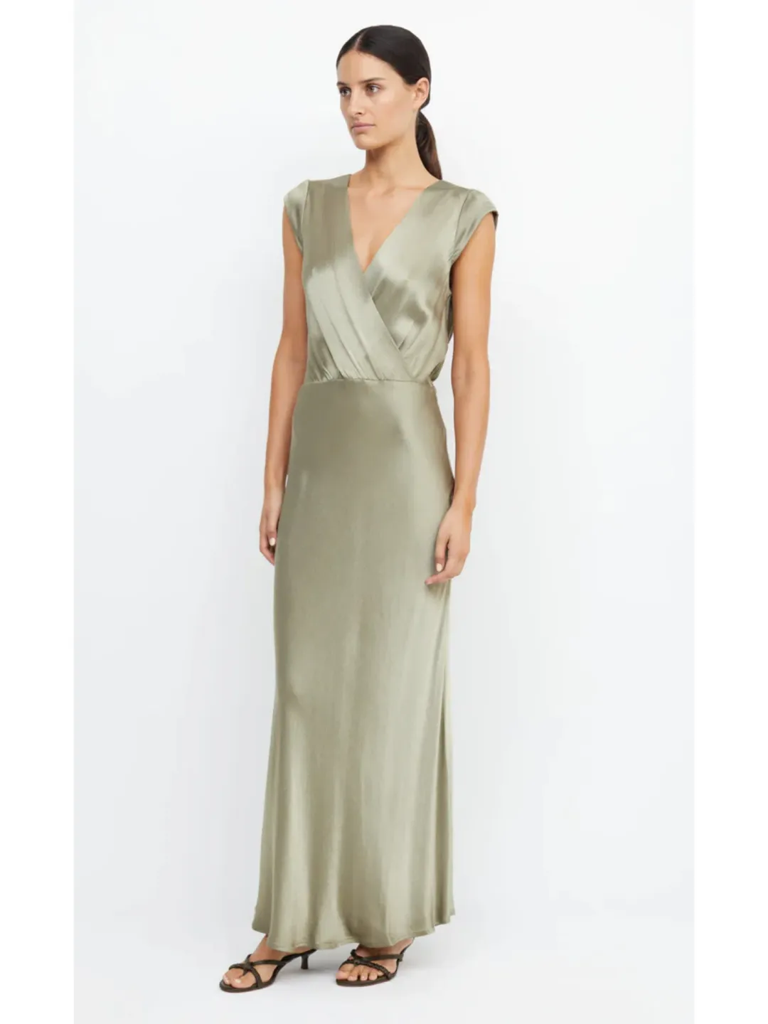 Bec & Bridge Moon Dance Maxi Dress Sage Size AU 16 for rent on The Volte - main image