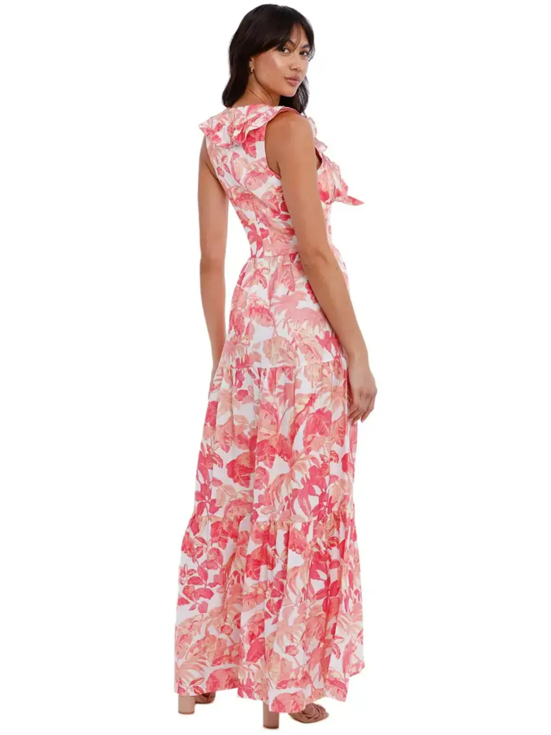 Rebecca Vallance Tropicale Maxi Dress in Pink Size AU 14 for rent on The Volte - main image