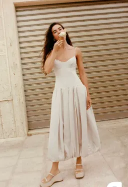 Shona Joy Vento Dress in Bone Size AU 6 for rent on The Volte - image 5