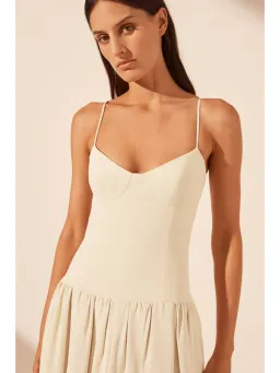 Shona Joy Vento Dress in Bone Size AU 6 for rent on The Volte - image 2