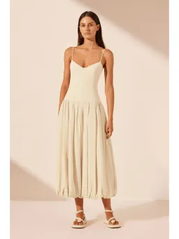 Shona Joy Vento Dress in Bone Size AU 6 for rent on The Volte - image 1