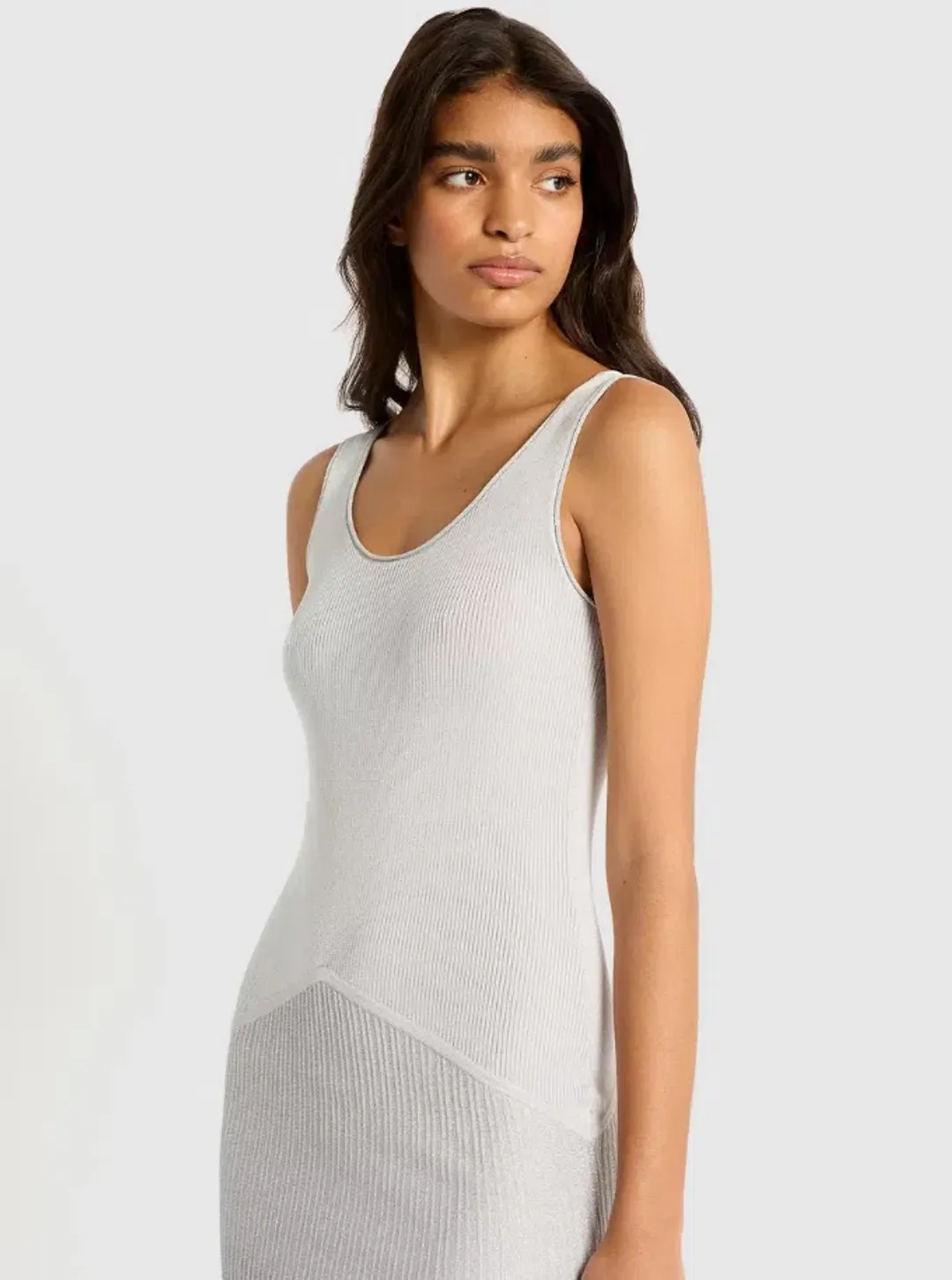 Sass & Bide Sun Energy Knit Dress Silver Size 8 for rent on The Volte - main image
