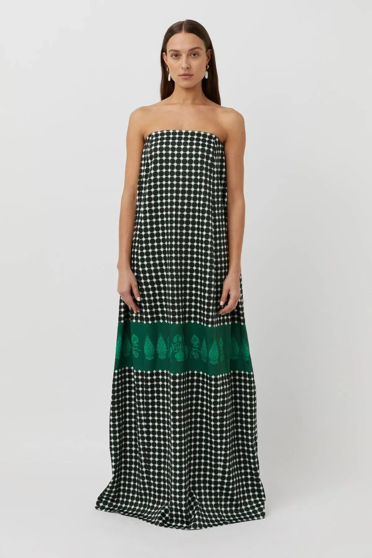 Camilla and Marc Rivoli Column Dress Print Size 6 for rent on The Volte - main image