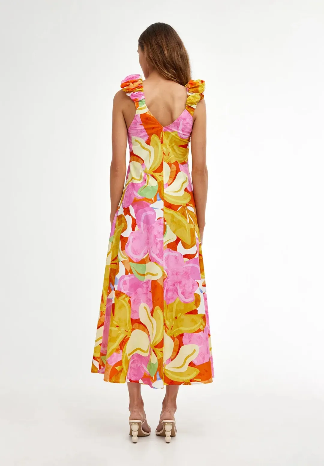 Kinney Paloma Midi Dress Capri Abstract Size S / AU 8 for rent on The Volte - main image