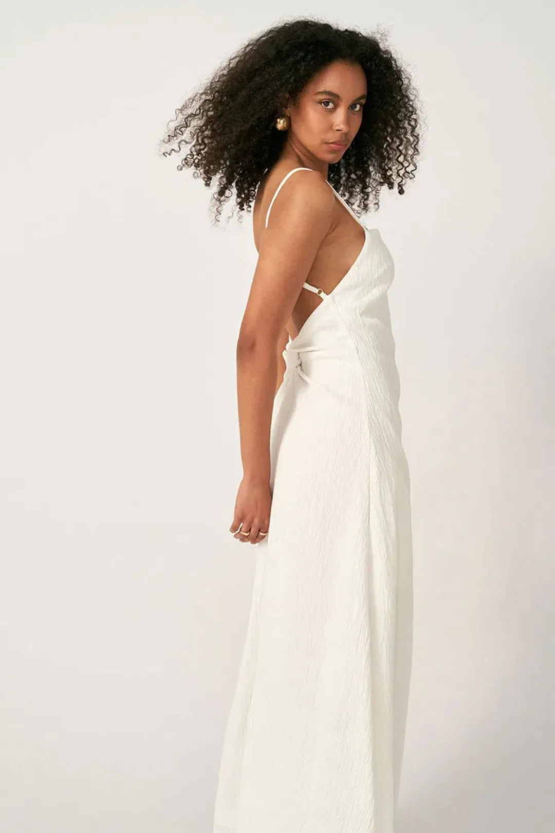 Sovere Georgia Maxi Dress White Size 8 for rent on The Volte - main image