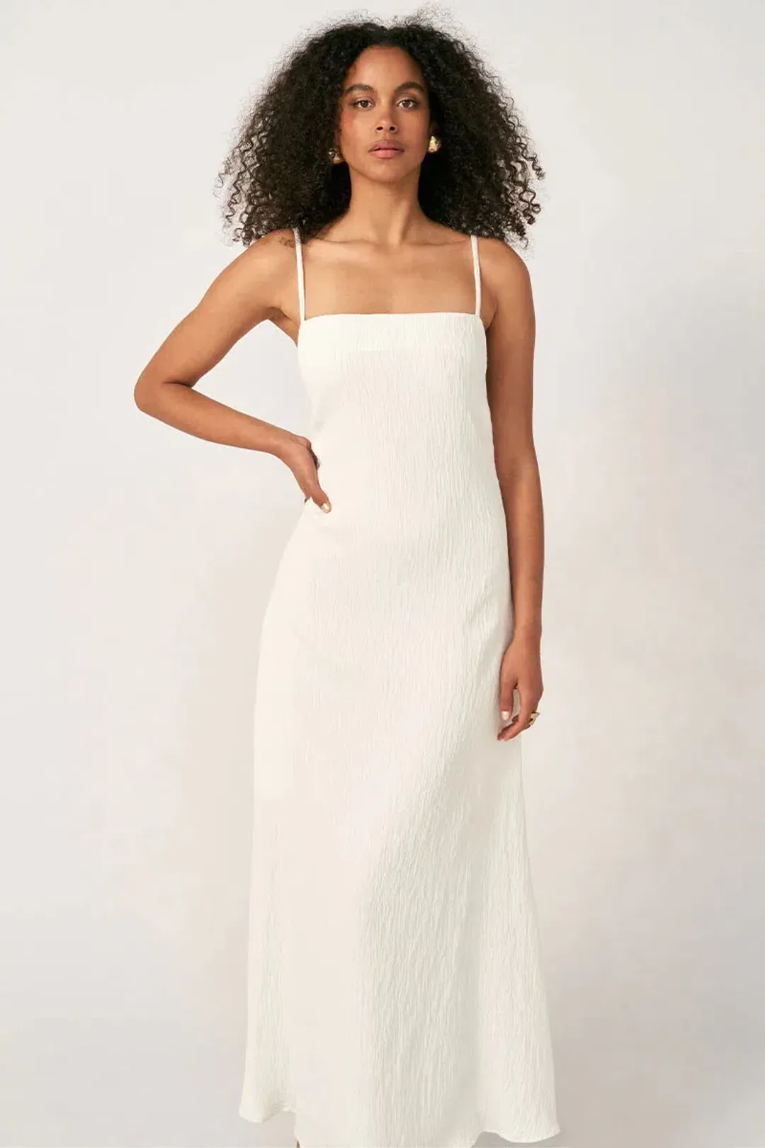 Sovere Georgia Maxi Dress White Size 8 for rent on The Volte - main image