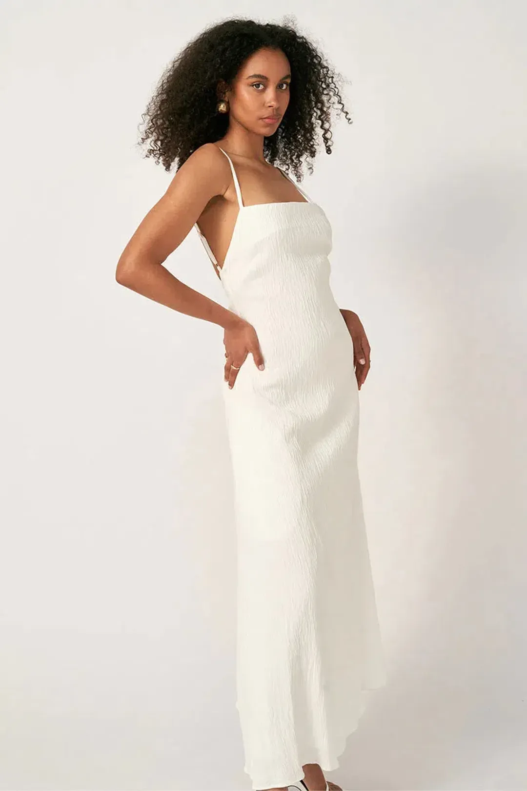 Sovere Georgia Maxi Dress White Size 8 for rent on The Volte - main image