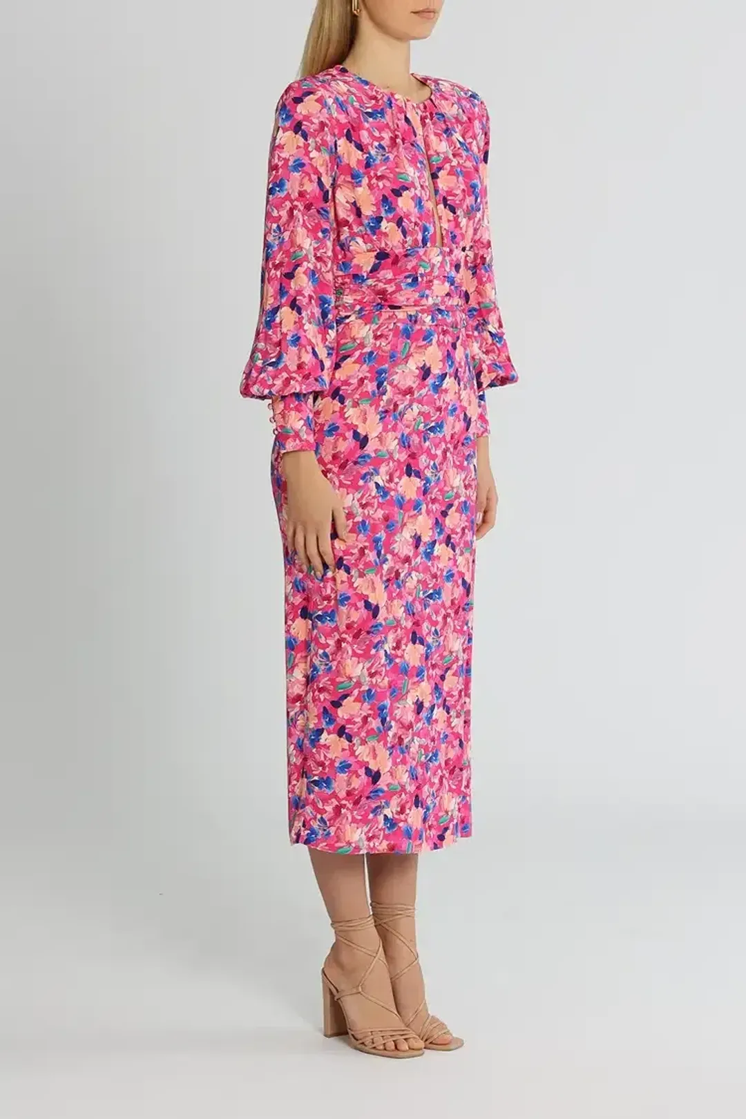 Rebecca Vallance Little Havana Midi Dress Floral Size 8 for rent on The Volte - main image