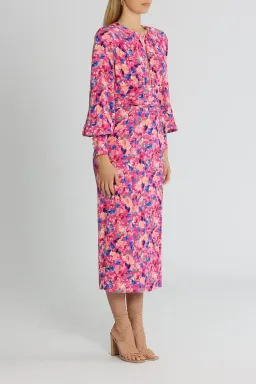 Rebecca Vallance Little Havana Midi Dress Floral Size 8 for rent on The Volte - image 2