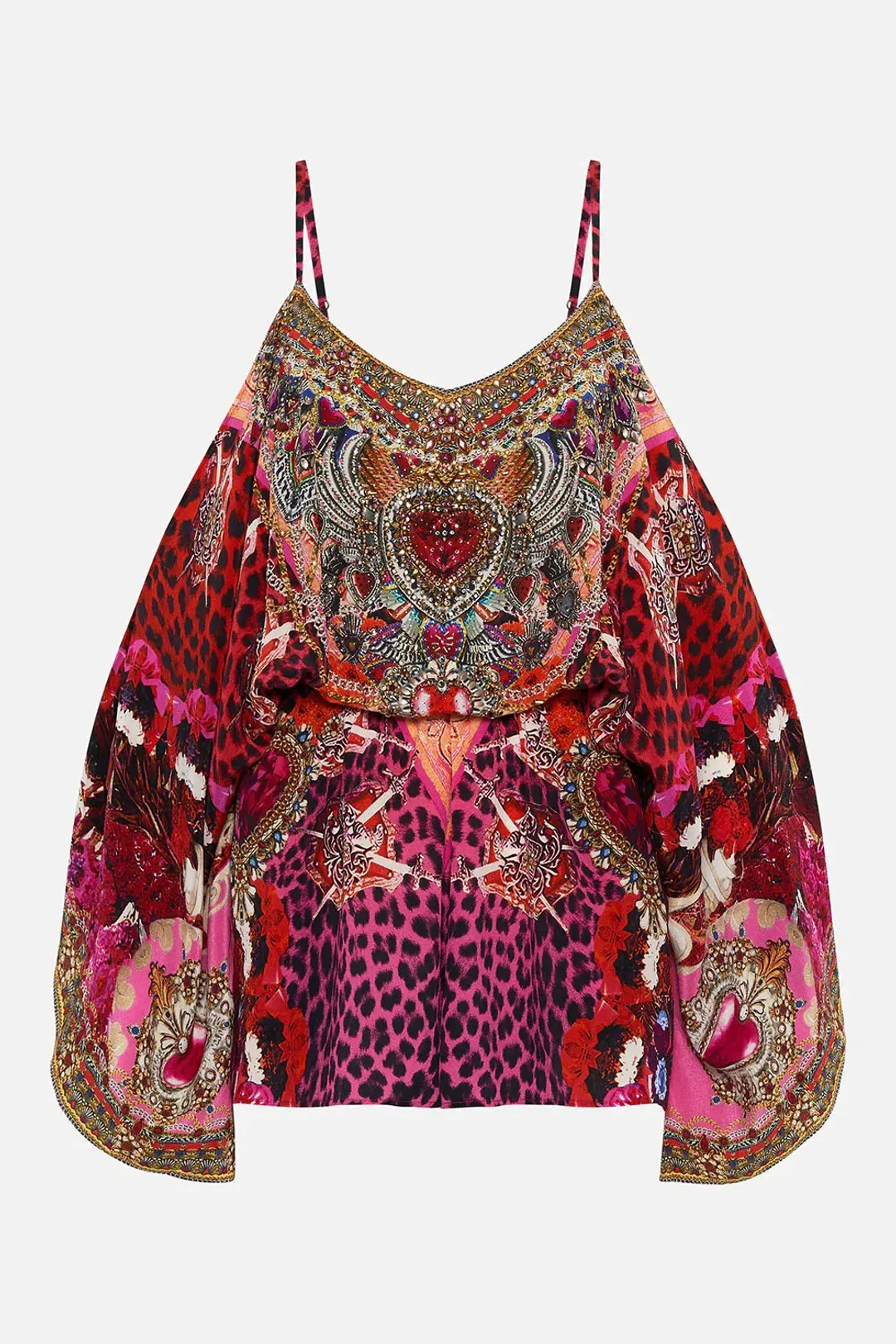 Camilla Franks Drop Shoulder Playsuit Artesania Mania Size S / AU 10 for rent on The Volte - main image