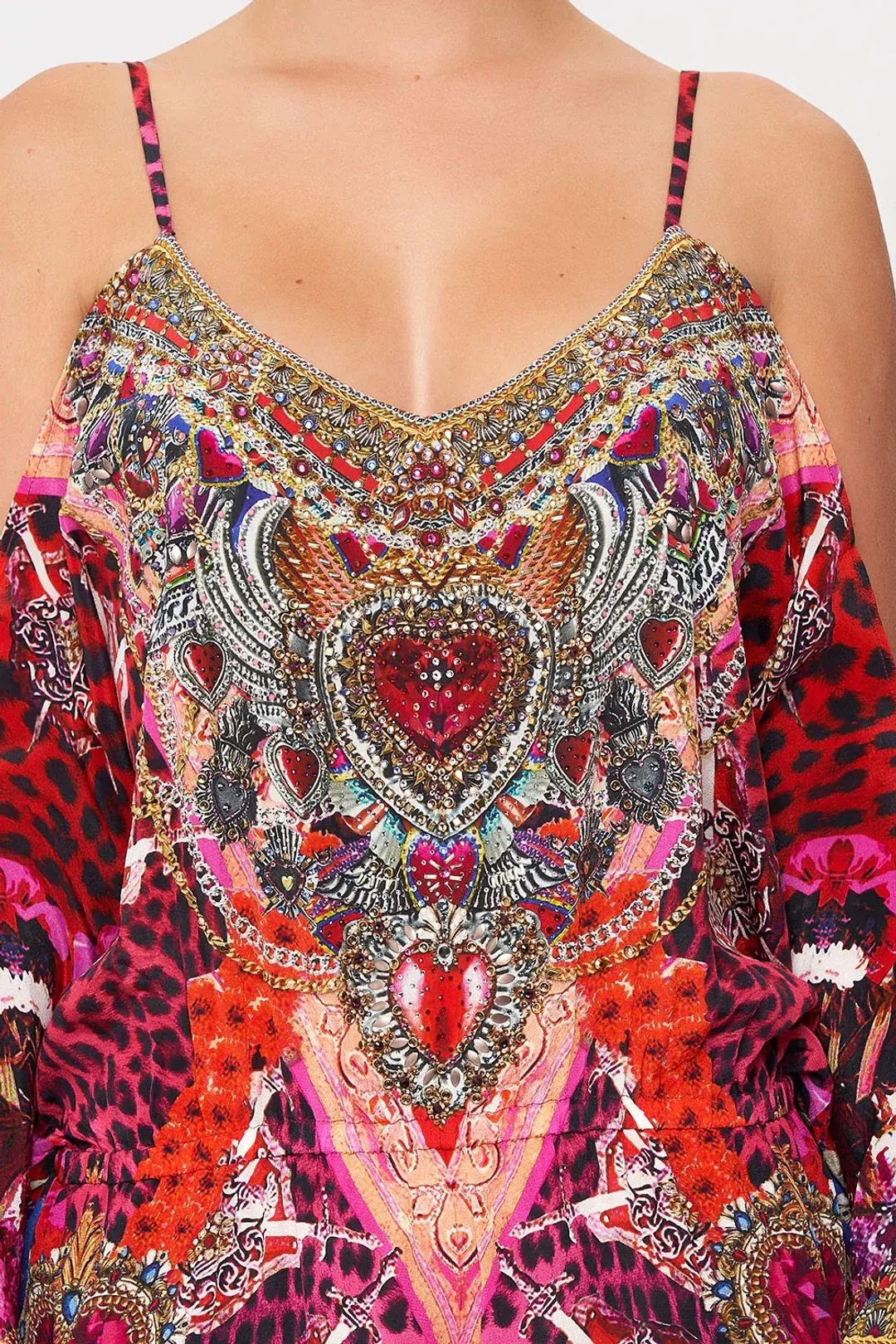 Camilla Franks Drop Shoulder Playsuit Artesania Mania Size S / AU 10 for rent on The Volte - main image