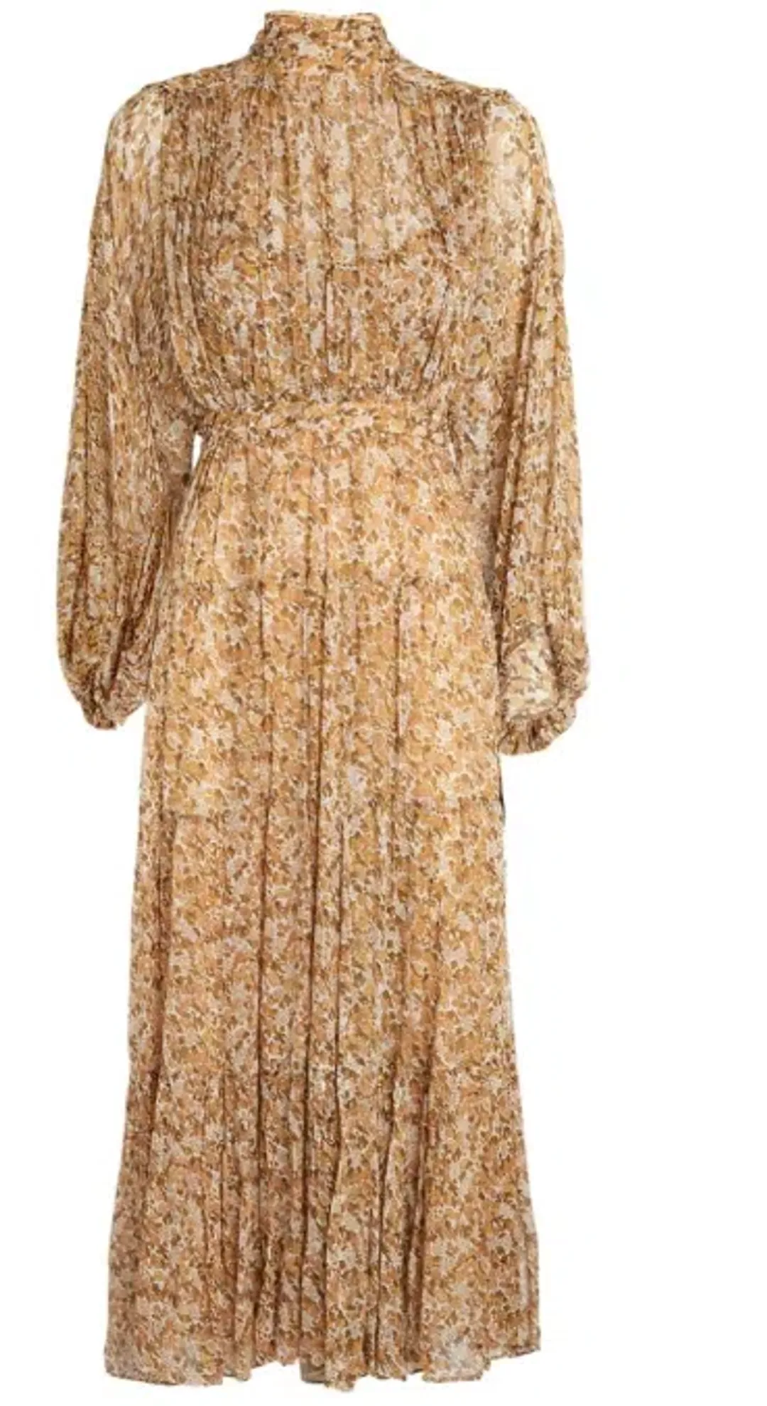 Shona Joy Ambar Backless Tiered Midi Dress Floral Size 6 for rent on The Volte - main image