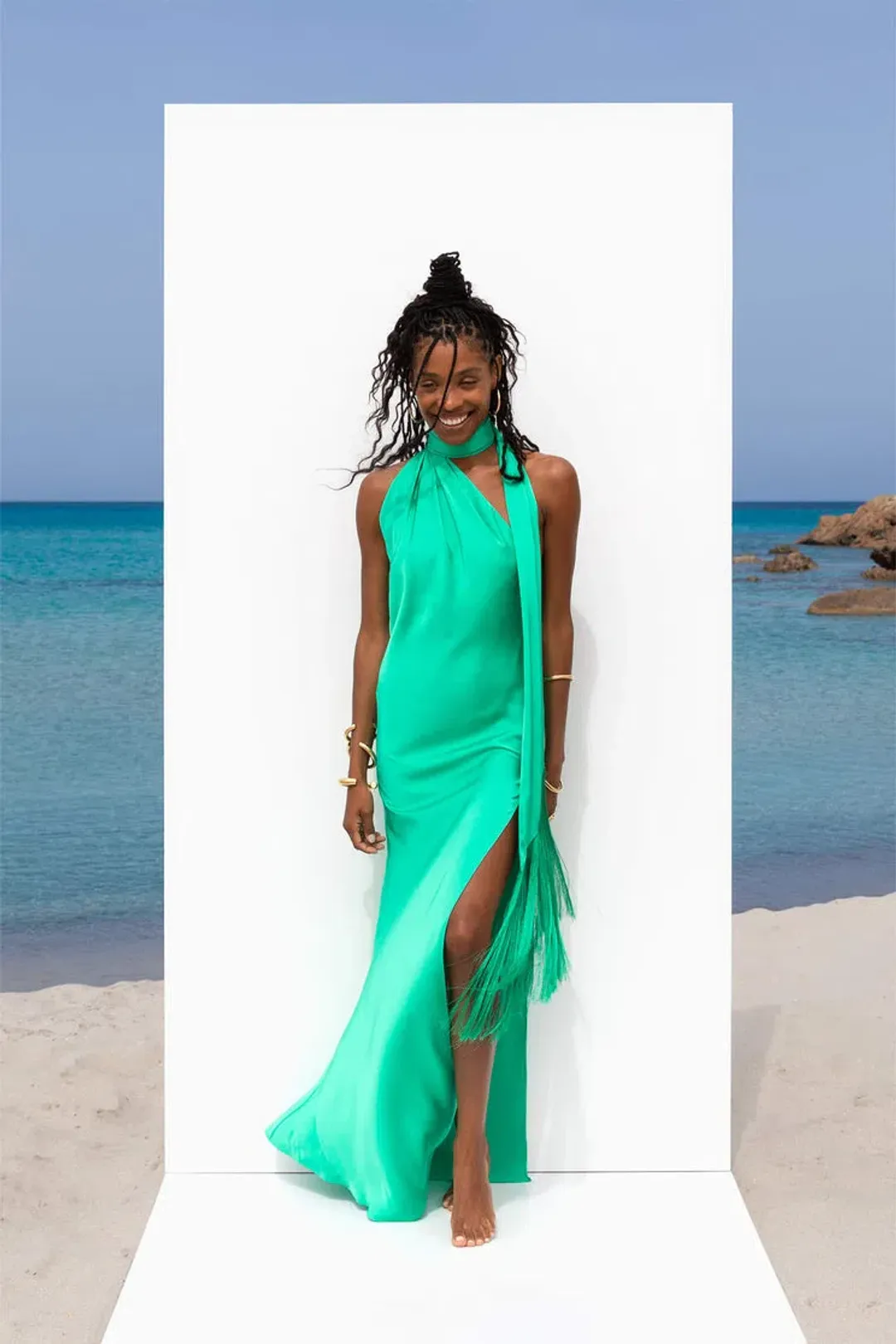 Rat & Boa Azzara Dress Green Size XS / AU 6  for rent on The Volte - main image