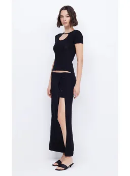 Bec & Bridge Caspian Knit Maxi Skirt Black Size AU 6 for rent on The Volte - image 2