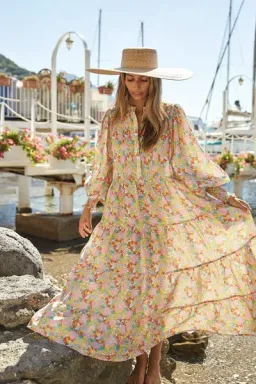 La Boheme Frida Maxi Dress Palermo Floral One Size for rent on The Volte - image 1