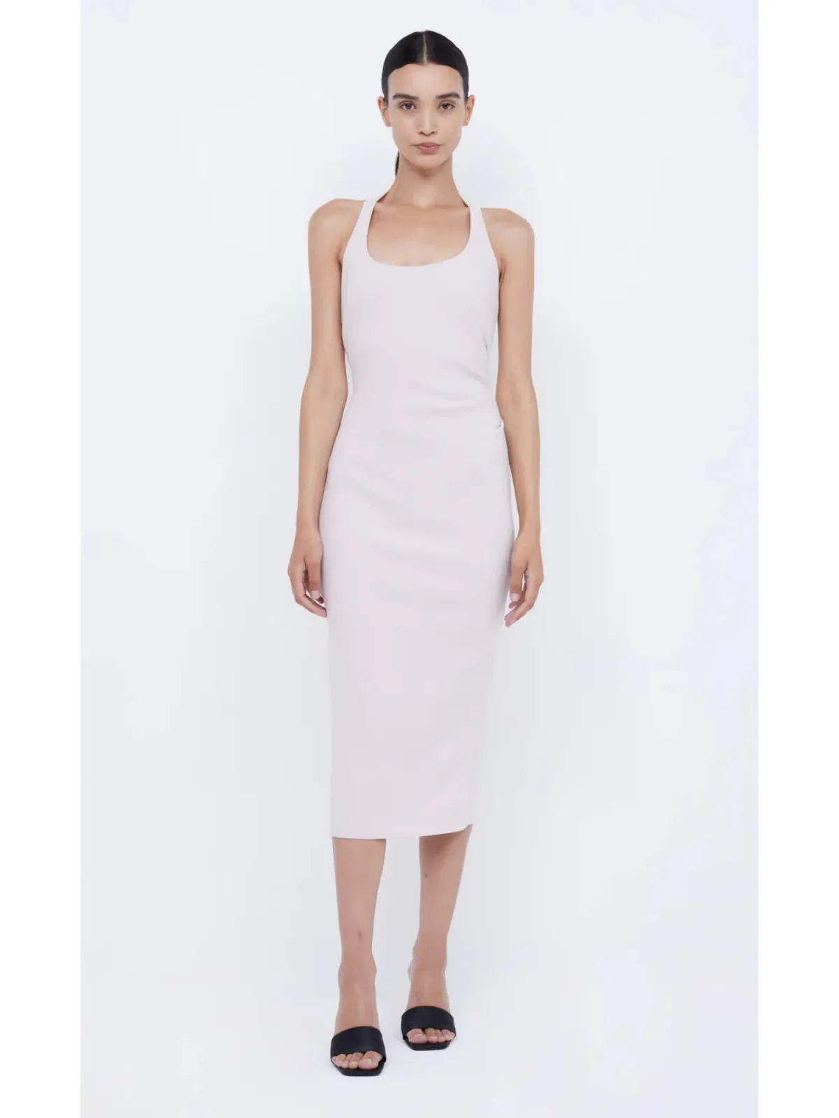 Bec & Bridge Cyndie Halter Midi Dress in Vanilla Bean Size AU 8 for rent on The Volte - main image