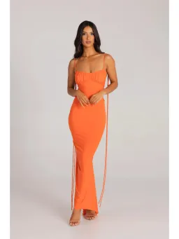 Melani The Label Zahara Dress Orange Size AU 8 for rent on The Volte - image 1